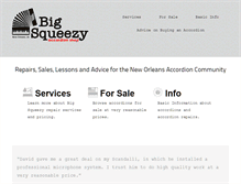 Tablet Screenshot of bigsqueezyaccordions.com